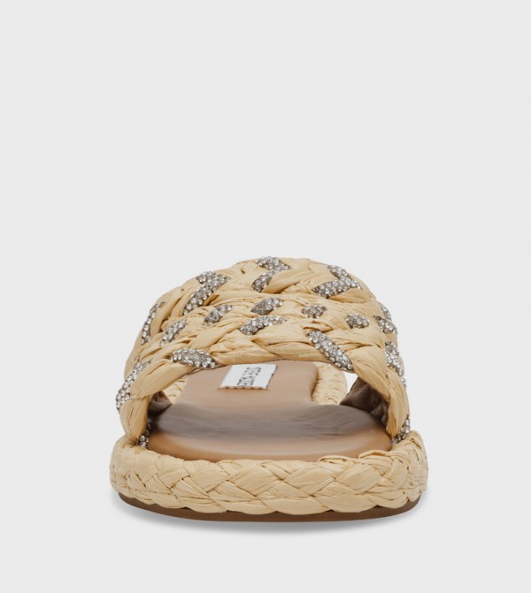 ستيف مادن  صنادل - بيج Flat Sandals