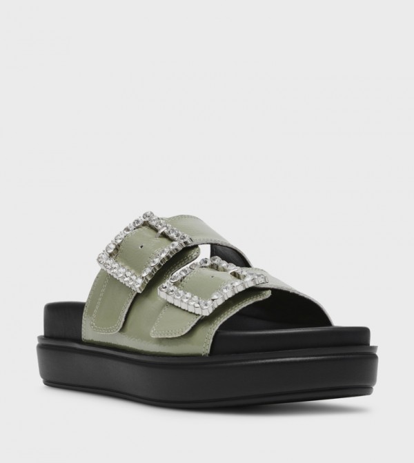 Steve Madden  Platforms - Green Platforms