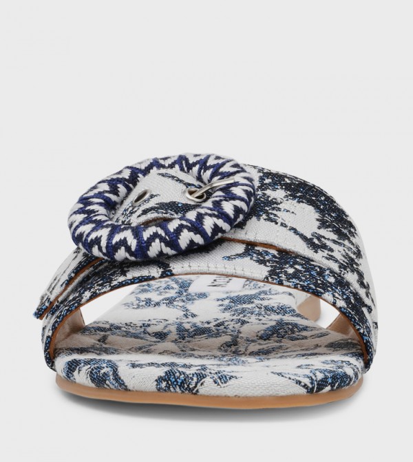 Steve Madden - Navy Flat Sandals