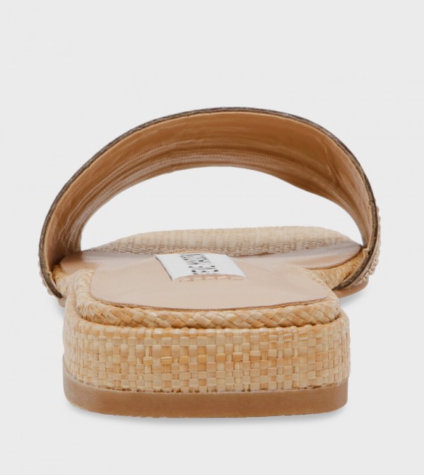 Steve Madden  Sandals - Beige Flat Sandals
