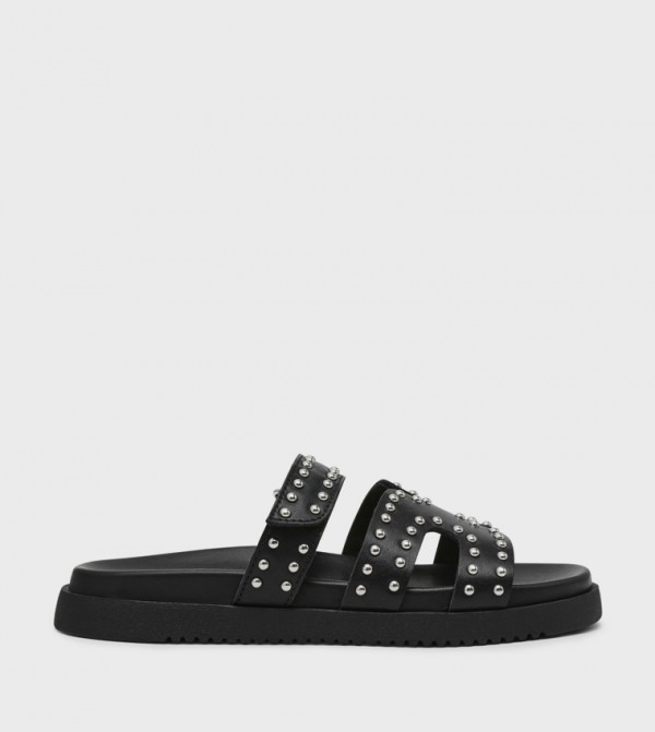 Steve Madden  Flat Sandals - Black Flat Sandals
