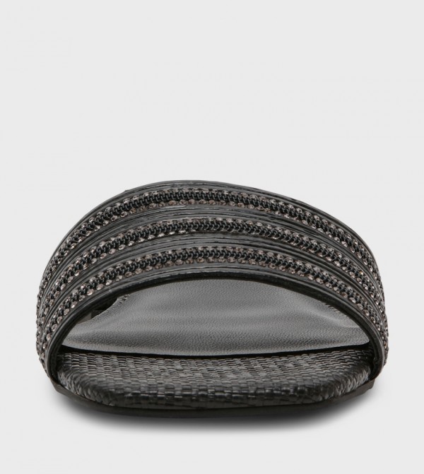Steve Madden  Shoes - Black Flat Sandals