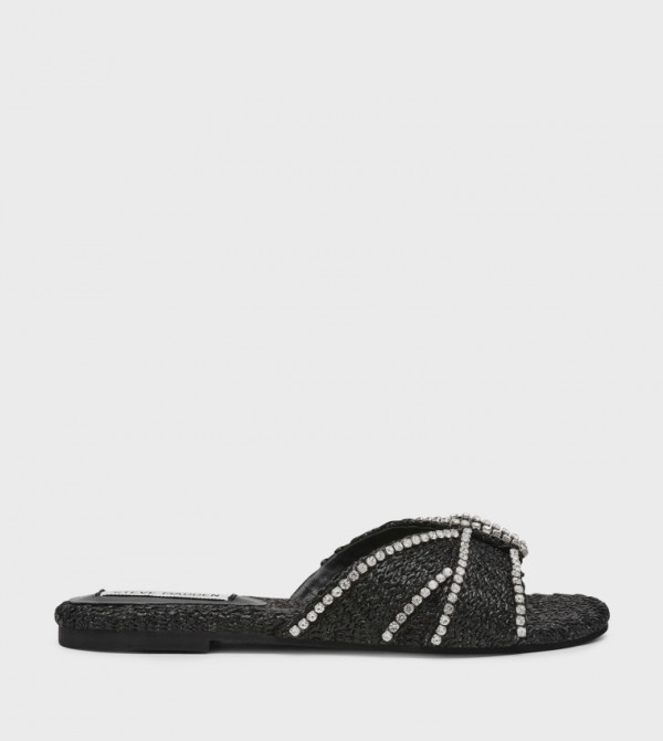 Steve Madden - Black Flat Sandals