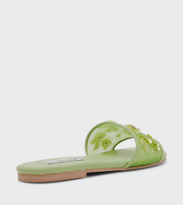 Steve Madden  Shoes - Green Flat Sandals