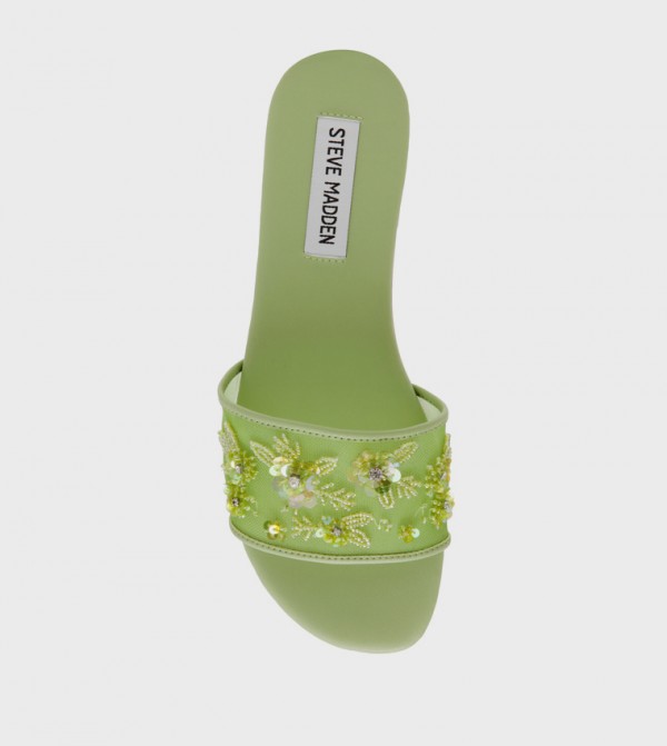 Steve Madden  Shoes - Green Flat Sandals