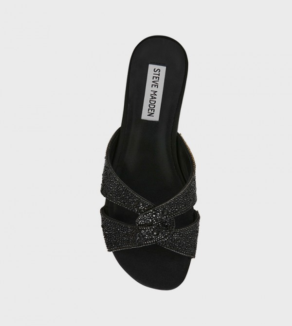 Steve Madden  Shoes - Black Flat Sandals