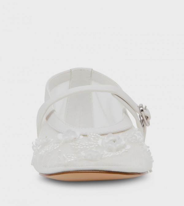 Steve Madden  Mary Janes - White Mary Janes