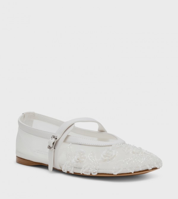 Steve Madden  Mary Janes - White Mary Janes