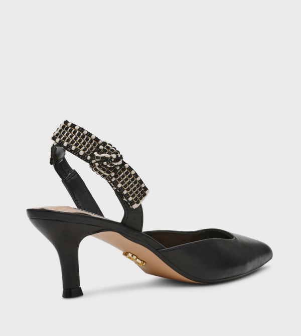 ستيف مادن  صنادل - أسود أحذية بكعب