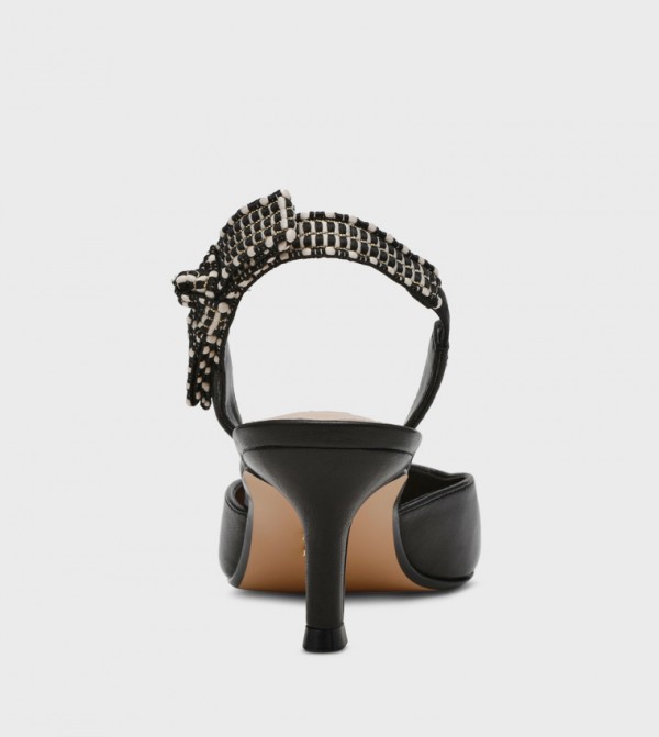 ستيف مادن  صنادل - أسود أحذية بكعب