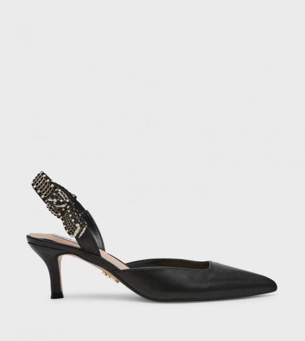 ستيف مادن  صنادل - أسود أحذية بكعب