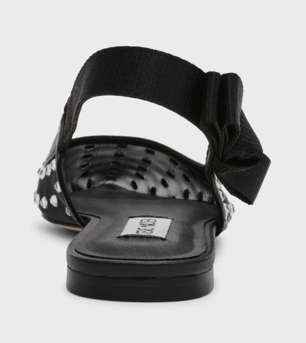 Steve Madden  Sandals - Black Flat Sandals