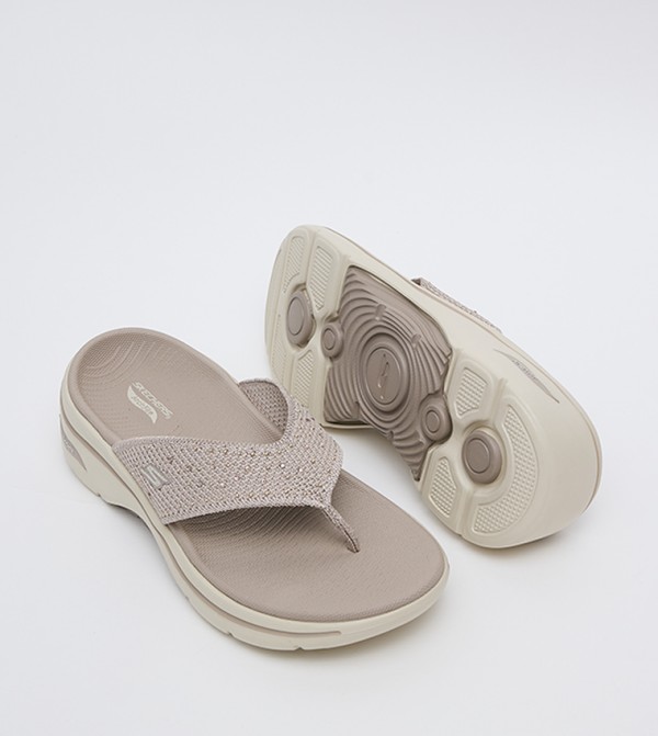 Skechers Skechers - Taupe Flat Sandals