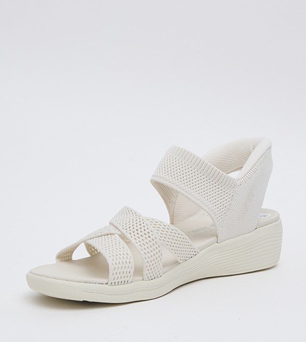 Skechers  Wedges - Beige Wedges