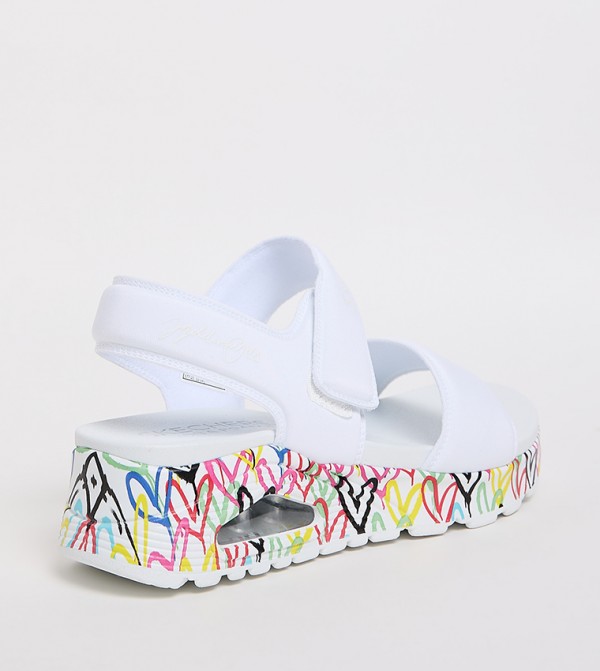 Skechers  - White Flat Sandals