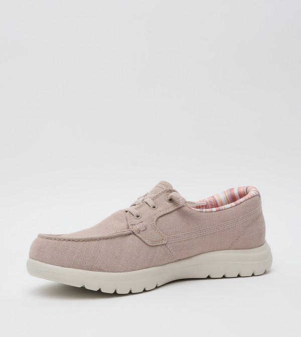 Skechers  - Taupe Casual Slip-ons