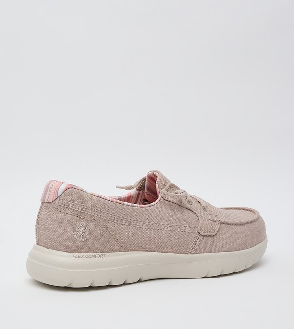 Skechers  - Taupe Casual Slip-ons