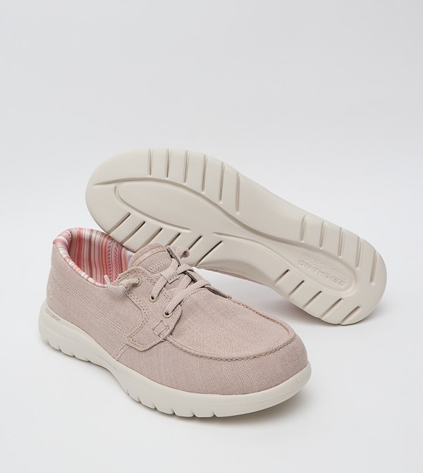 Skechers  - Taupe Casual Slip-ons