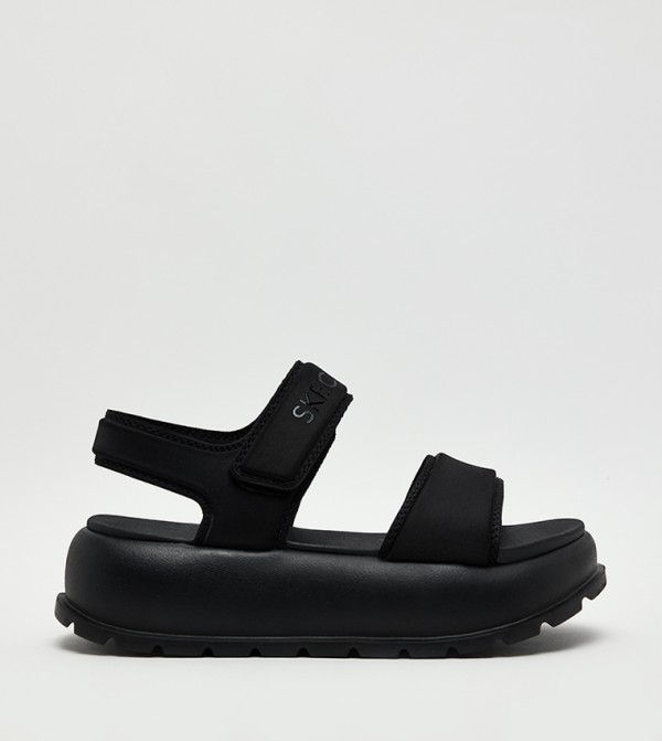 Skechers Sandals - Black Platforms