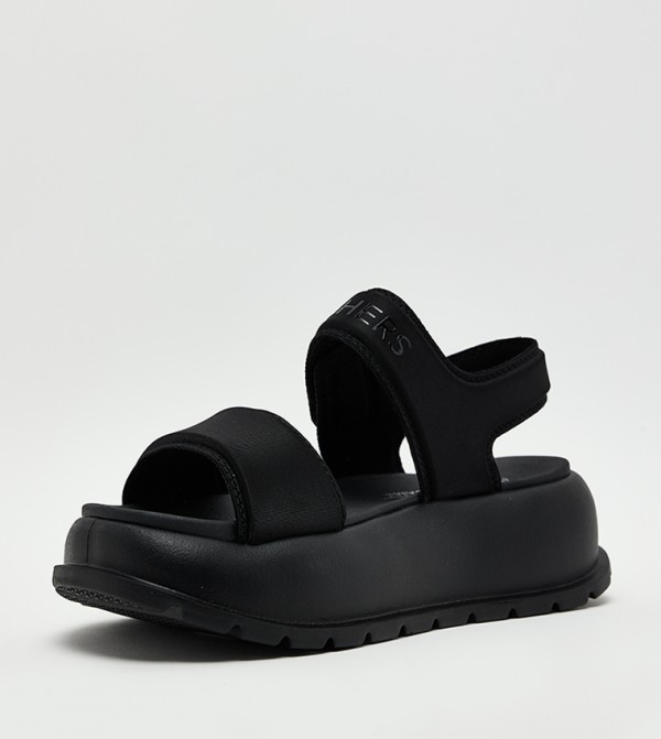 Skechers Sandals - Black Platforms