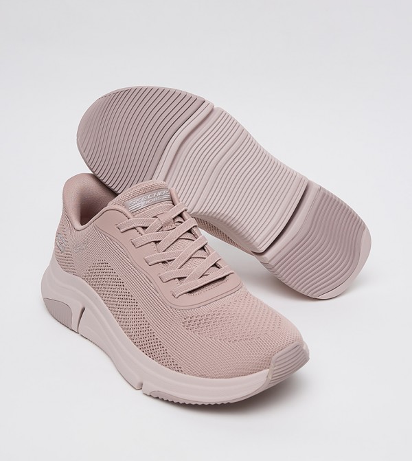 سكيتشرز سكيتشرز - وردي أحذية برقبة منخفضة