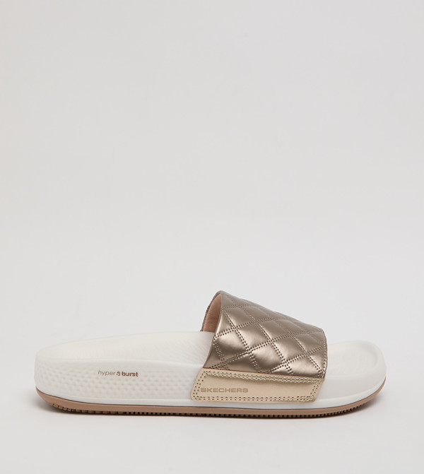 Skechers  Slides - Gold Slides