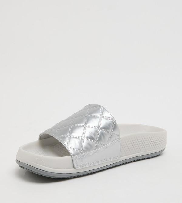 Skechers Slides - Silver Slides