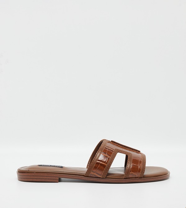 Nine West Nine West - Brown Flat Sandals