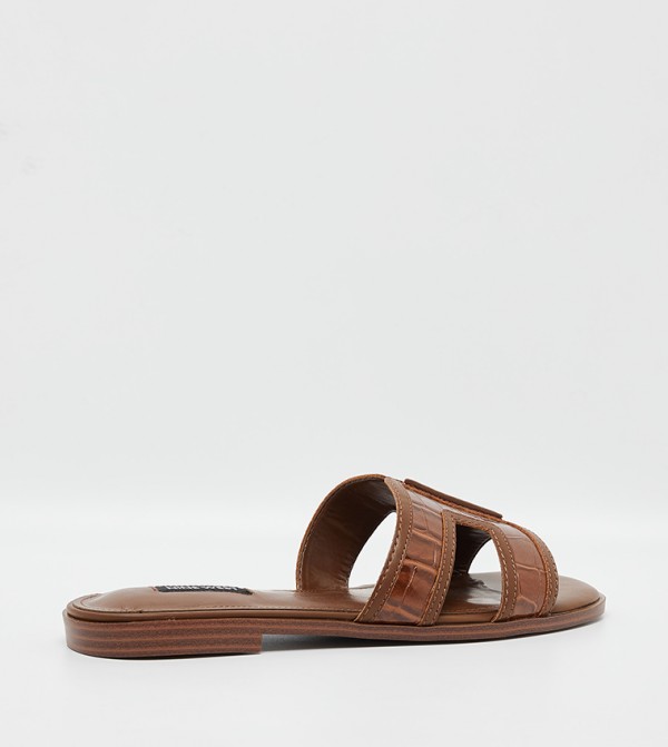 Nine West Nine West - Brown Flat Sandals