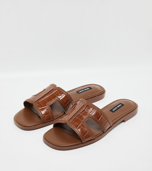 Nine West Nine West - Brown Flat Sandals