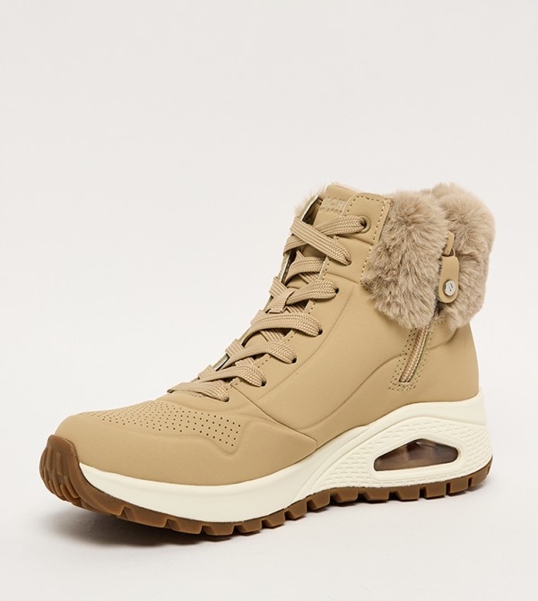 سكيتشرز أبوات - رملي Mid Calf Boots