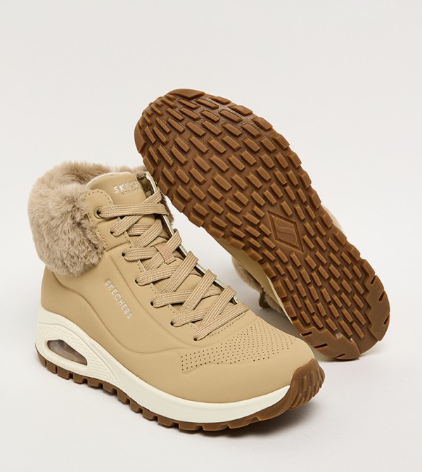 سكيتشرز أبوات - رملي Mid Calf Boots