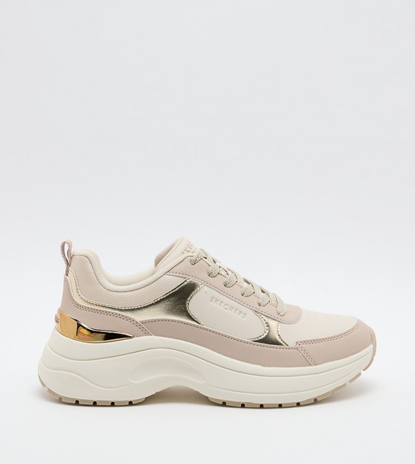 Skechers  Shoes - Beige Low Top