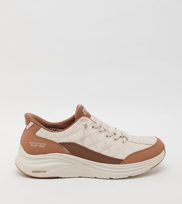 Skechers Shoes - Beige Walking Shoes