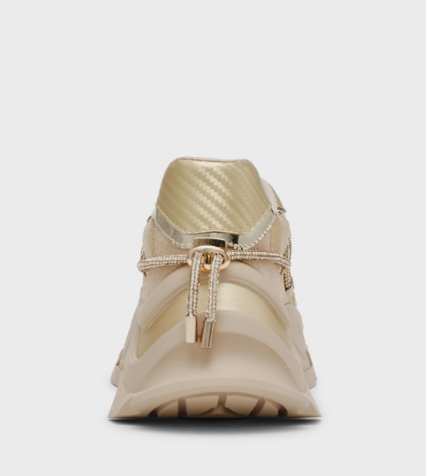 Steve Madden  Sneakers - Gold Low Top