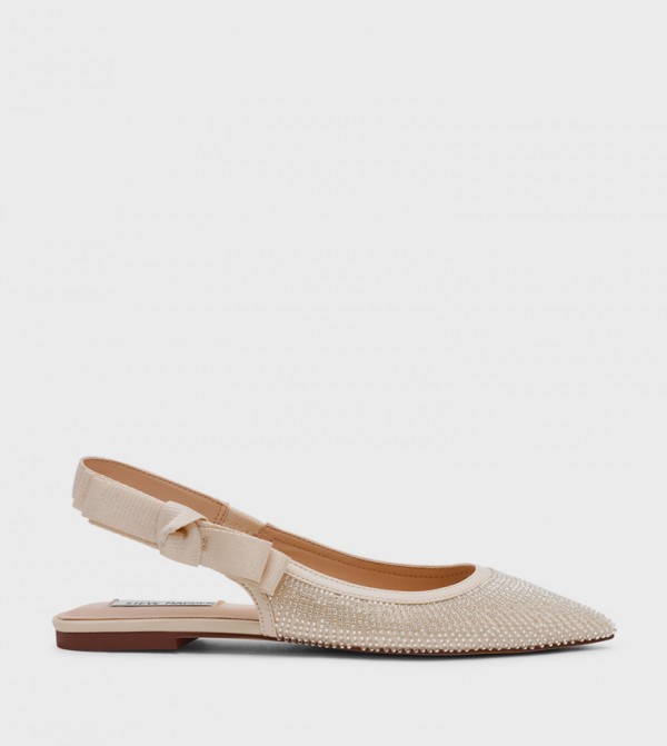 Steve Madden  - Beige Flat Sandals