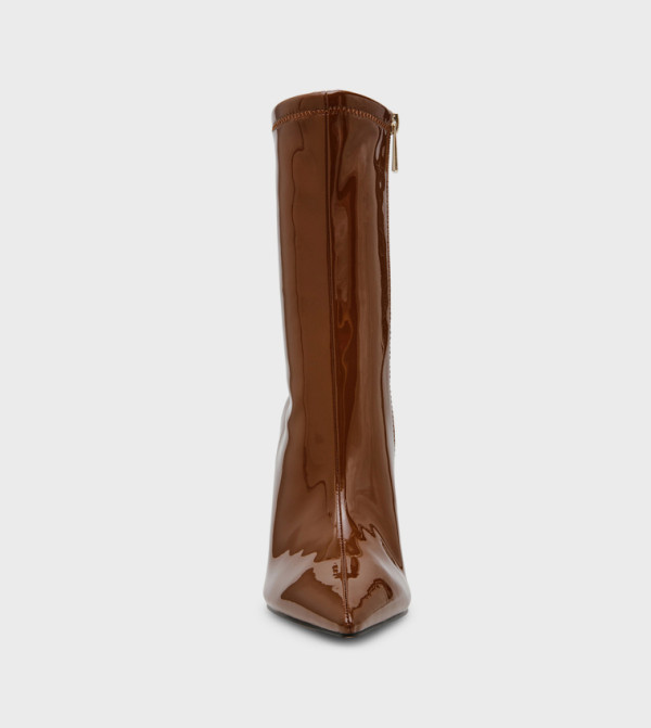 ستيف مادن  أبوات - بني  Mid Calf Boots