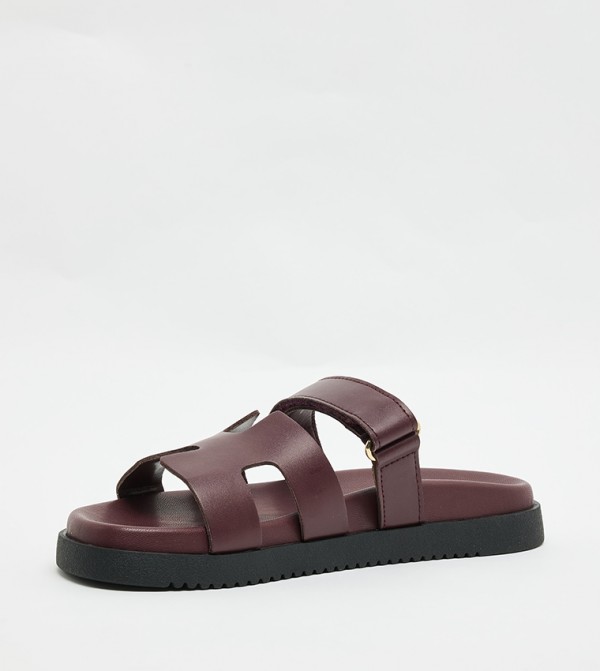 ستيف مادن ستيف مادن - بورغندي Flat Sandals