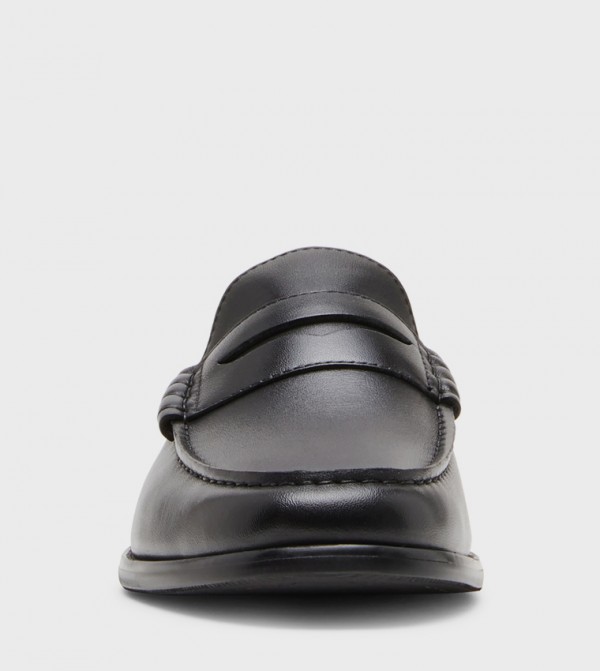 ستيف مادن أحذية سهلة الارتداء - أسود سهل الارتداء