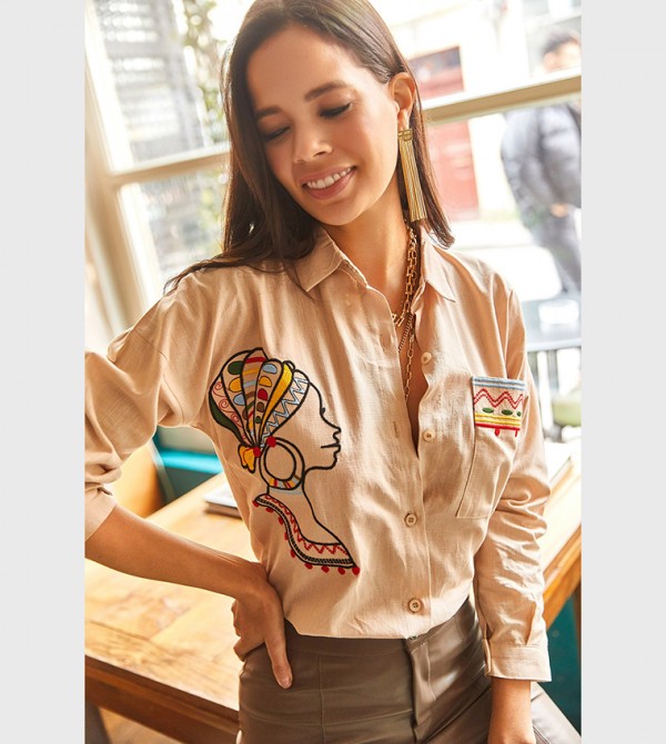 Olalook  - Beige Shirts