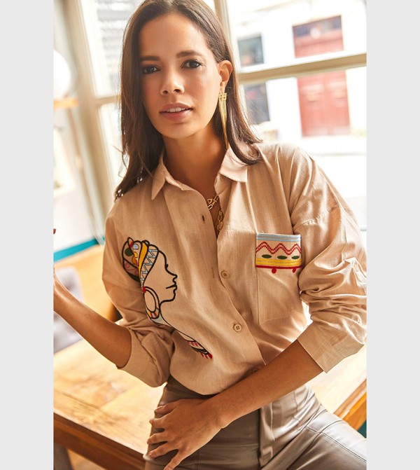 Olalook  - Beige Shirts