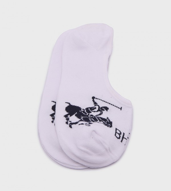 Beverly Hills Polo Club  - White No Show Socks