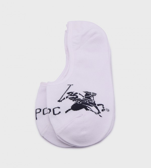 Beverly Hills Polo Club  - White No Show Socks
