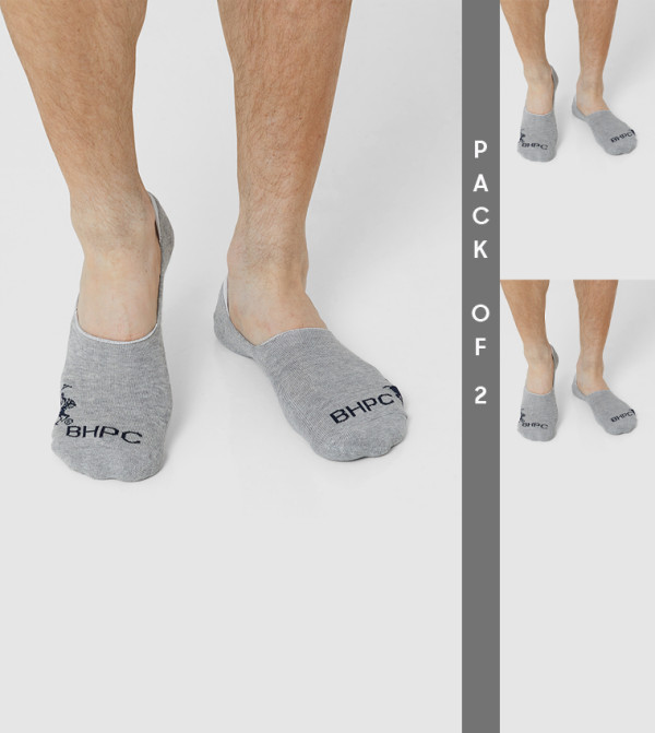 بيفرلي هيلز بولو كلوب  جوارب   - رمادي No show Socks