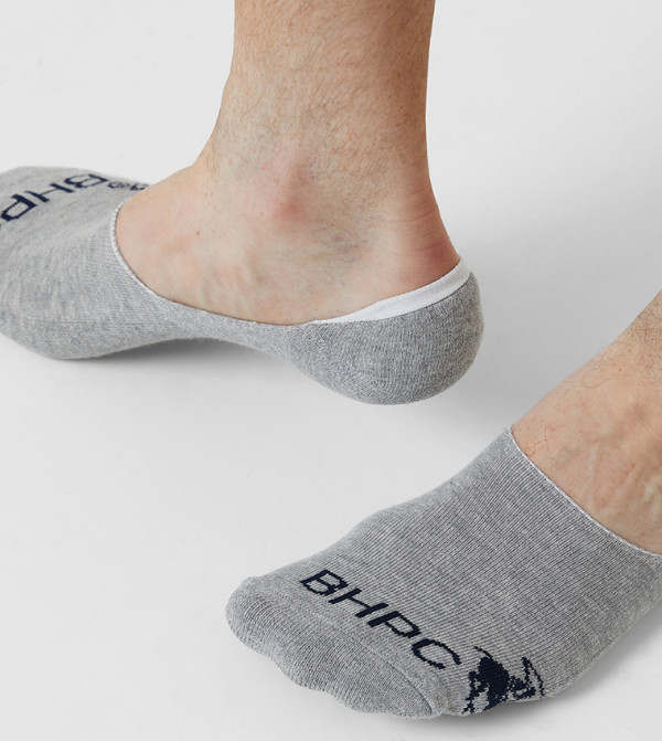بيفرلي هيلز بولو كلوب  جوارب   - رمادي No show Socks