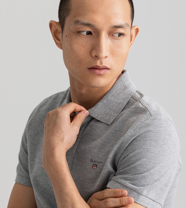 GANT GANT - Grey Polo T-shirts