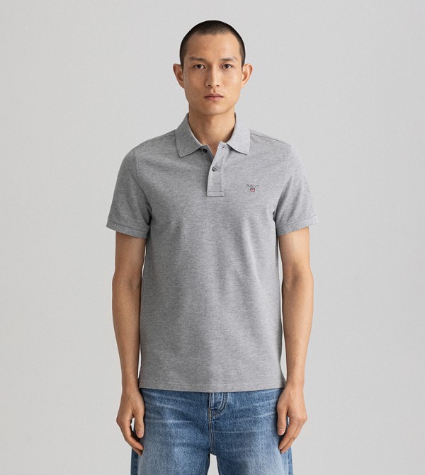 GANT GANT - Grey Polo T-shirts