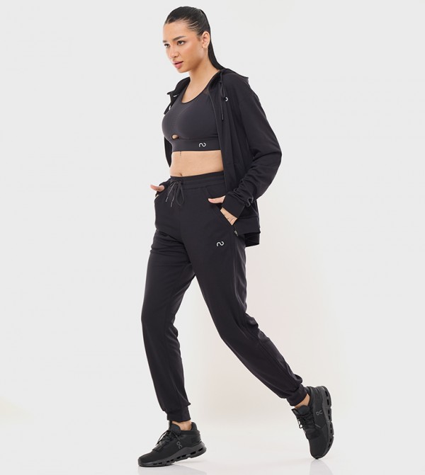 NOT ORDINARY  - Black Track Pants & Joggers