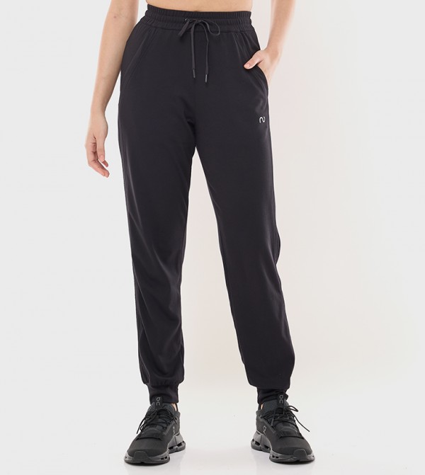 NOT ORDINARY  - Black Track Pants & Joggers
