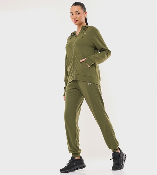 NOT ORDINARY  - Green Track Pants & Joggers